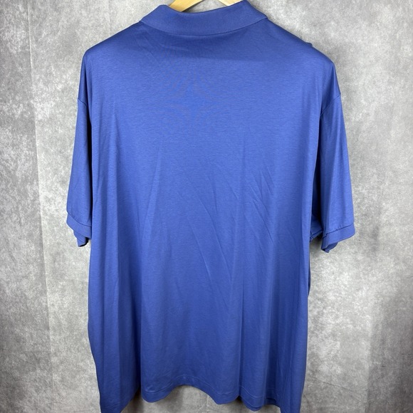 Ralph Lauren Polo Shirt Mens 3XB Big Blue Soft Flesh Pony Stretch Preppy - Picture 9 of 10